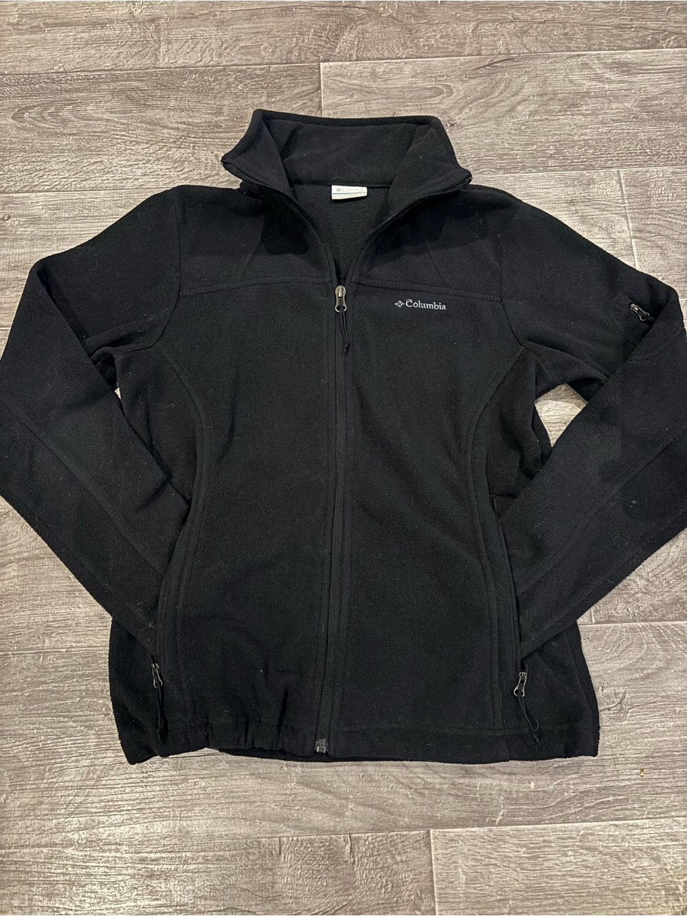 Columbia Black Women's Full-Zip Fleece Utility Jacket